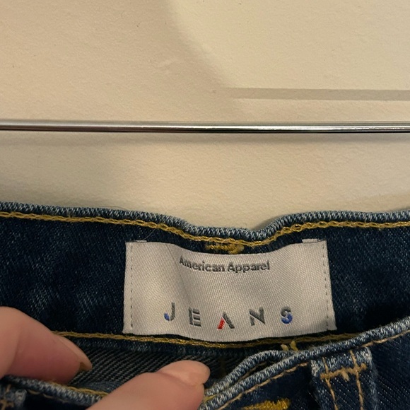 High-Waisted Jean Shorts (American Apparel) - Picture 6 of 6